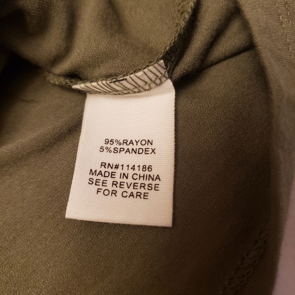 Army Green Tunic T-shirt Size S - Picture 9 of 11